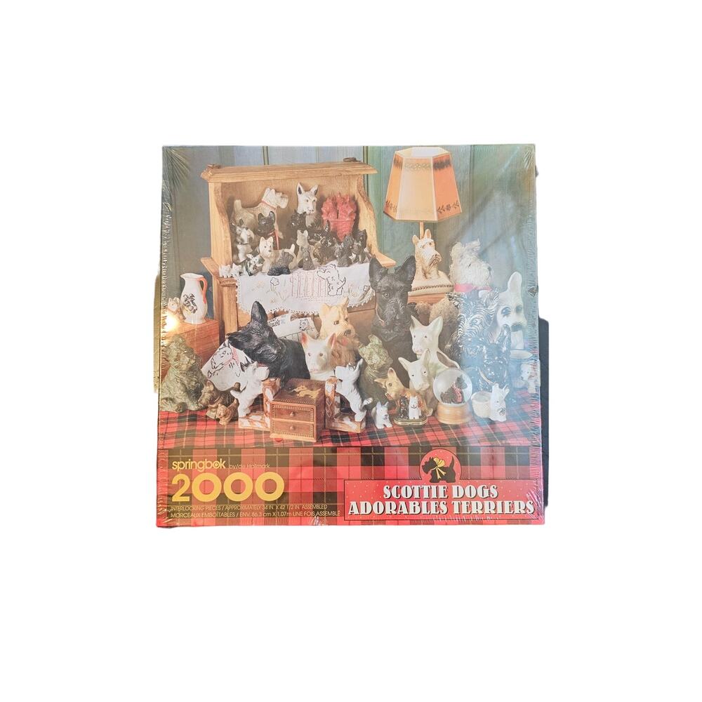 Springbok 2000 Piece Puzzle-Scottie Dogs Adorables Terriers New & Sealed 34×42.5